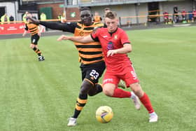 Kyle Connell had an impressive debut for East Fife against Alloa. Pic by Kenny Mackay
