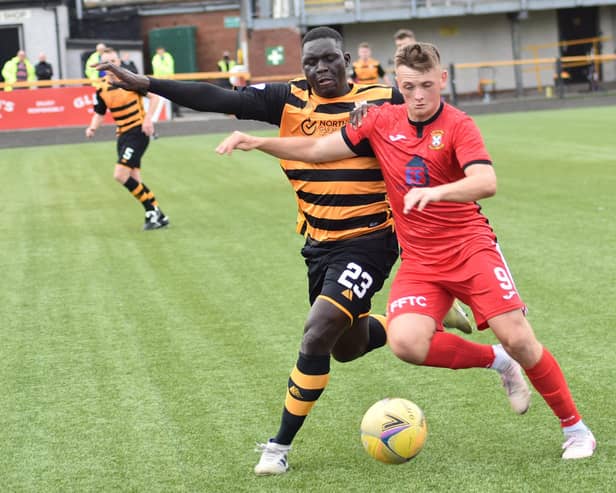 Kyle Connell had an impressive debut for East Fife against Alloa. Pic by Kenny Mackay