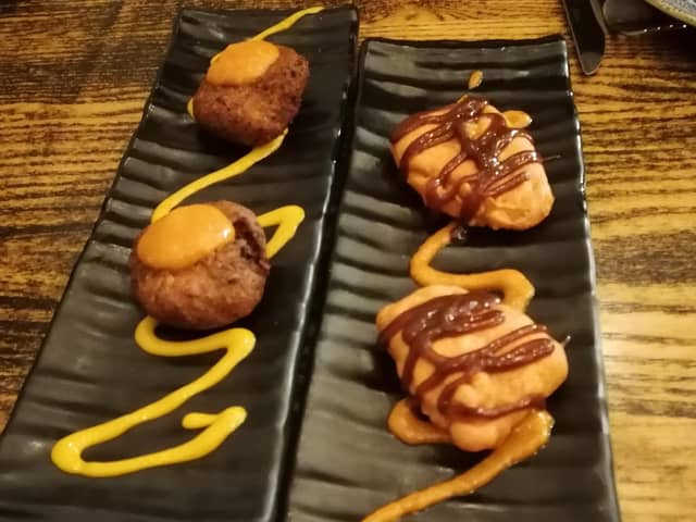 Starters from the taster menu at Dhoom, Dunfermline (Pic: Cath Ruane)