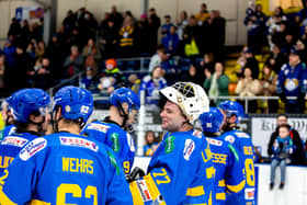 Netminder Kevin Lindskoug was a key player in the win over Sheffield Steelers (Pic: Derek Young)