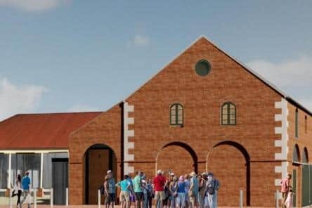 An artist's impression of how the mill could look after it is restored