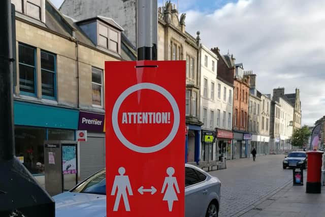 The new restrictions in the High Street, Kirkcaldy will come into effect tomorrow.