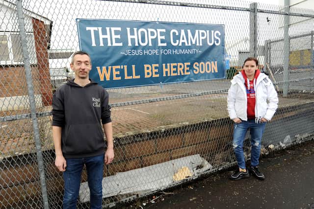 Senior Pastor Minhaj Jolly from The Hope Campus,  the home to Fife Today's Community Church with volunteer Danielle Hillier. Pic: Fife Photo Agency.