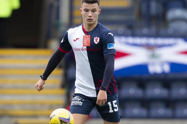 Dylan Tait playing for Raith Rovers versus Inverness Caledonian Thistle in Kirkcaldy in October 2021 (Photo by Bruce White/SNS Group)