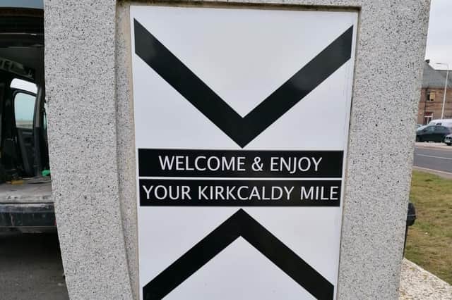 New mile markers have been added to Kirkcaldy's waterfront