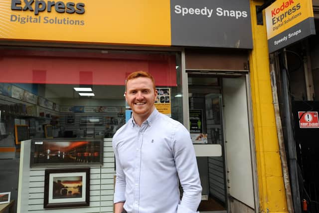 Matthew Johnston, manager at Speedy Snaps which marks its 25th anniversary in the town next month. Pic: Fife Photo Agency