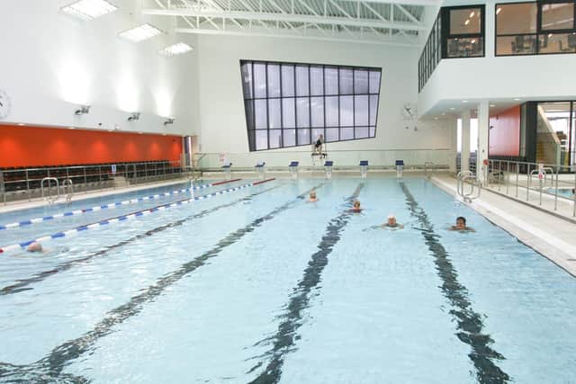 The new swimming pool at Kirkcaldy Leisure Centre