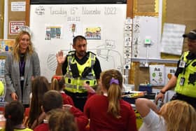 Pupils spent the day with representatives from Police Scotland and Kingom Housing Association