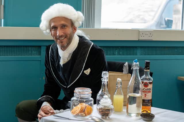 Even Adam Smith put in appearance at the foods fayre which forced part his tercentenary celebrations (Pic: Cath Ruane)