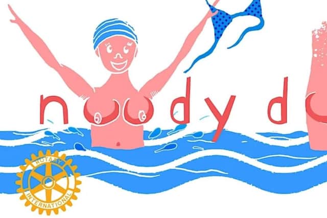 The poster promoting the Noody Dook at Aberdour's Silver Sands