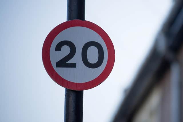 20MPH sign