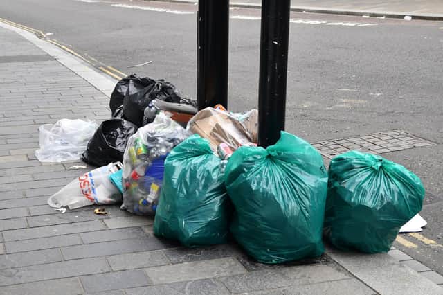 The St Andrews councillors are urging people in the town to take steps to avoid rubbish piling up in the streets as it has elsewhere during the bin strikes.  Pic: Michael Gillen.