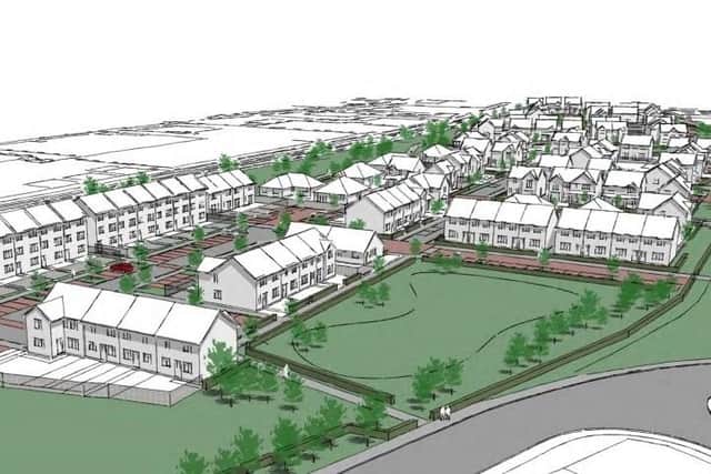 The proposed new housing development at Boreland on the outskirts of Kirkcaldy