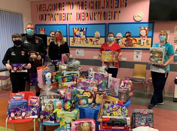 Hospital children’s wards have received toy donations following some of Clare’s fundraisers.