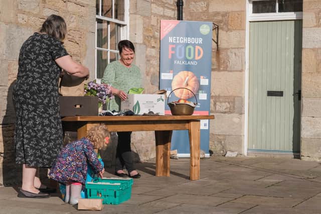Lesley Duffy, who helps run Falkland NeighbourFood. Pic: Paul Sanders Photography.
