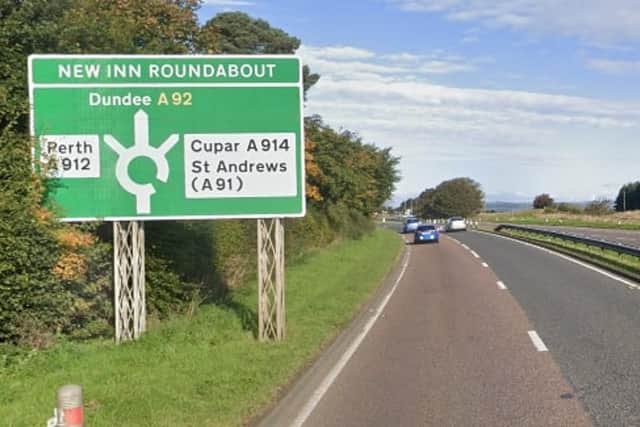 Improvement works are to be carried out on the A92 heading towards the New Inn Roundabout.