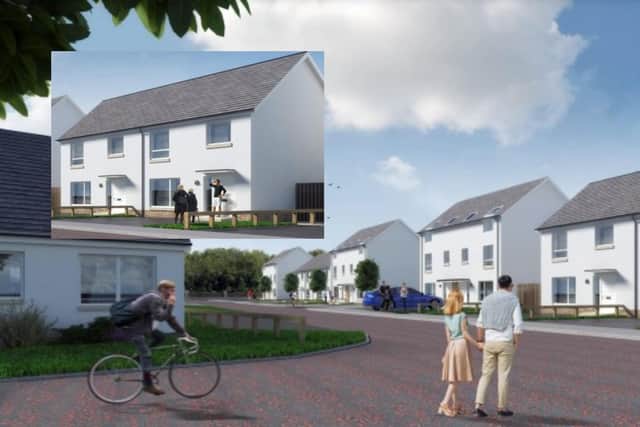 Designs for the new housing development at Viewfield in Glenrothes