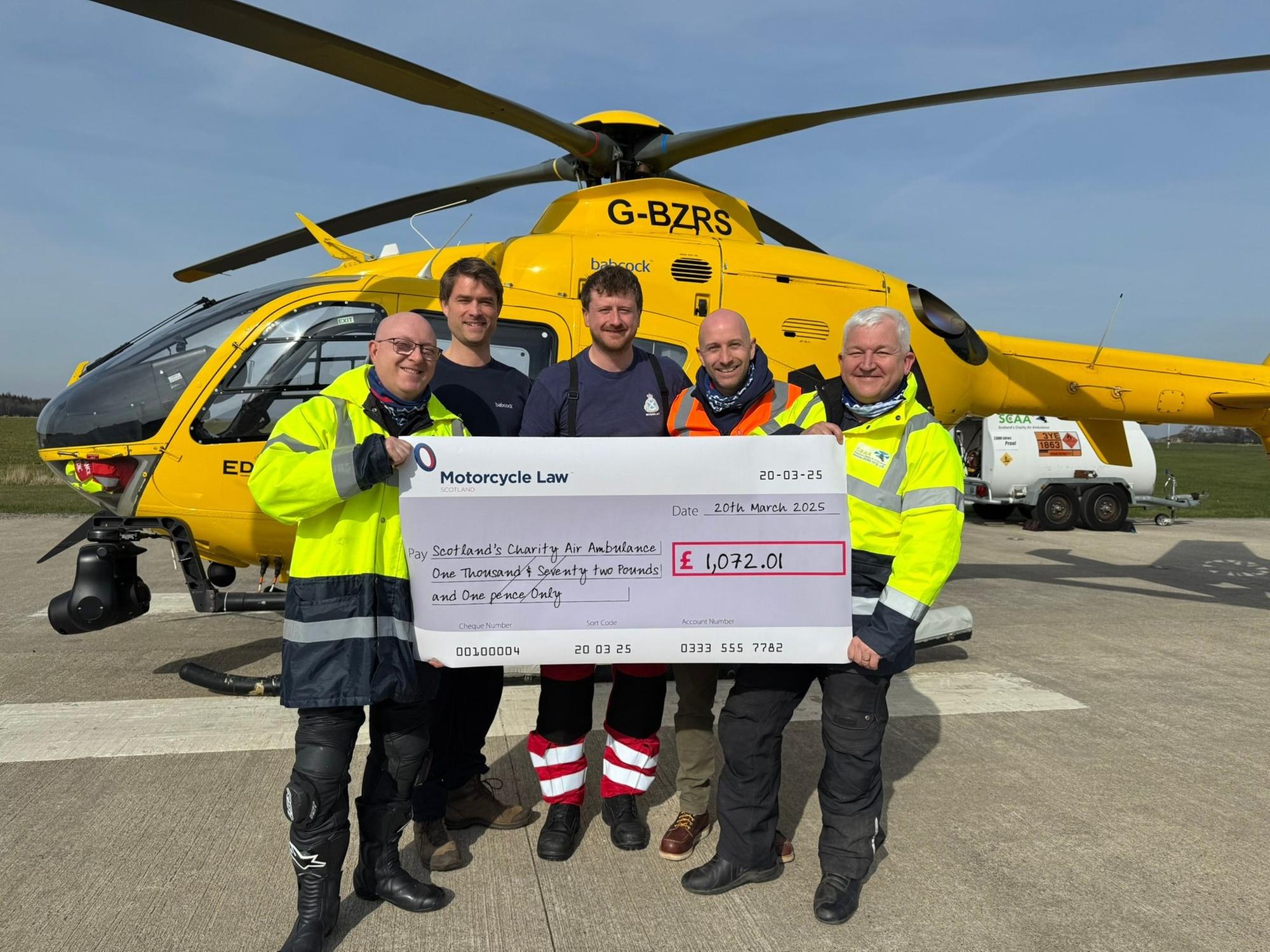 Road Safety Roadshows raise funds for Scotland's Charity Air Ambulance