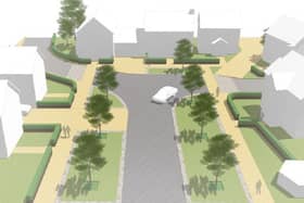 The  propose development at Milldeans, Leslie
