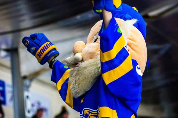 Mascot Geordie Munro is a key part of Fife Flyers' match nights (Pic: Derek Young)