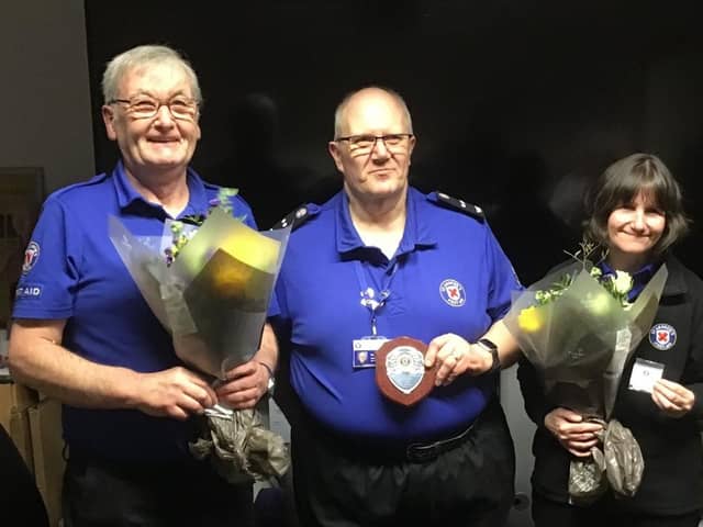 The vital volunteers were recognised for their service. (Pic: St Andrews First Aid)