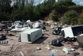 Shocking fly-tipping site in Kirkcaldy which has since been cleared and re-developed