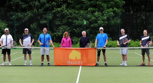 The group at Kirkcaldy Tennis Club (Pic: Fife Photo Agency)