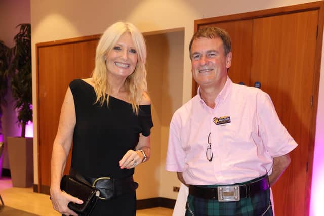 Dr. Pat Gallagher with Gaby Roslin at the WellChild Awards ceremony on 8 September 2022