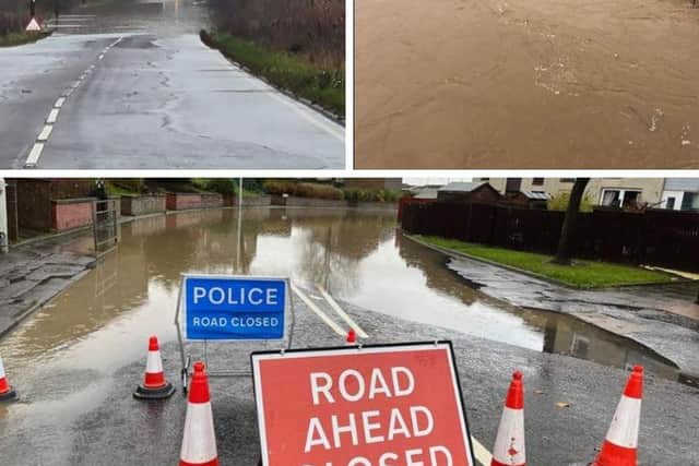 There is significant travel disruption. Pictures via Fife Jammer