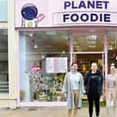 Wiktoria and Paulina Plota with Martyna at Planet Foodie in Kirkcaldy High Street (Pic: Fife Photo Agency)