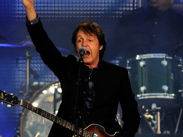 Sir Paul McCartney on stage in Glasgow in 2010. (Pic: Jane Barlow/TSPL)