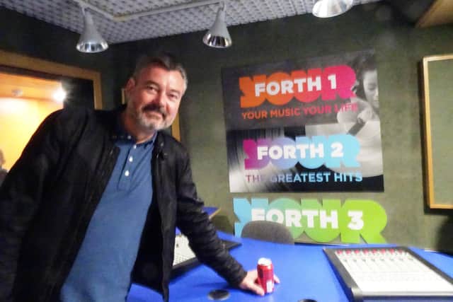 Grant Stott back in the Radio Forth studios (Pic: John Murray)