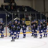 Fife Flyers leave the ice after defeat to Belfast Giants (Pic: Steve Gunn)