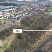 The land at the centre of the planning application
