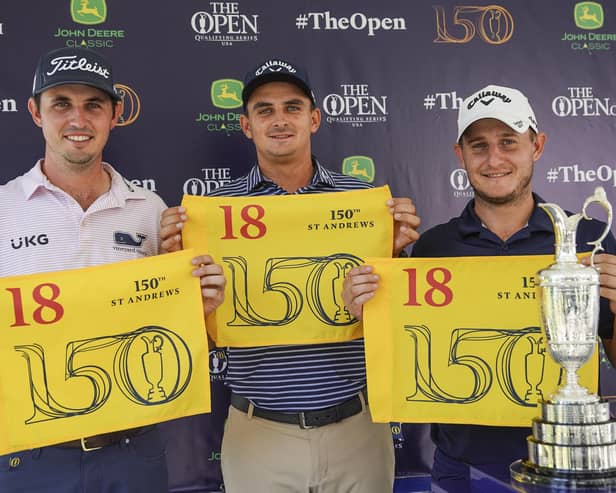 J.T. Poston, Christiaan Bezuidenhout and Emiliano Grillo qualified for The Open fro the John Deere Classic. Pic by Meg McLaughlin/R&A/R&A via Getty Images