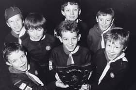 The squad from the 18th Fife (Kennoway) who won the Levenmouth District five-a-side tournament in 1988. Back, from left: Scott Thomson, Kevin Anderson, Brian Kay, Gary Lamont; front – James Goodlad, Craig Connor, Gary Bissett.