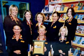 Award time for the staff at Lunn Poly’s Kingdom Centre branch in Glenrothes in 2004. The picture was submitted to, and first appeared in, the Glenrothes Gazette.15.00