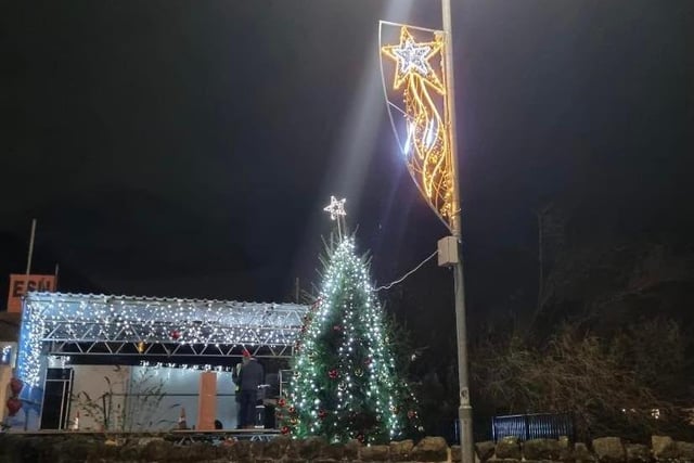 Just some of the glorious Christmas lights bringing a festive feel to Pleasley village. The Pleasley Christmas lights event was the culmination of lots of hard work and dedication by a group of volunteers
