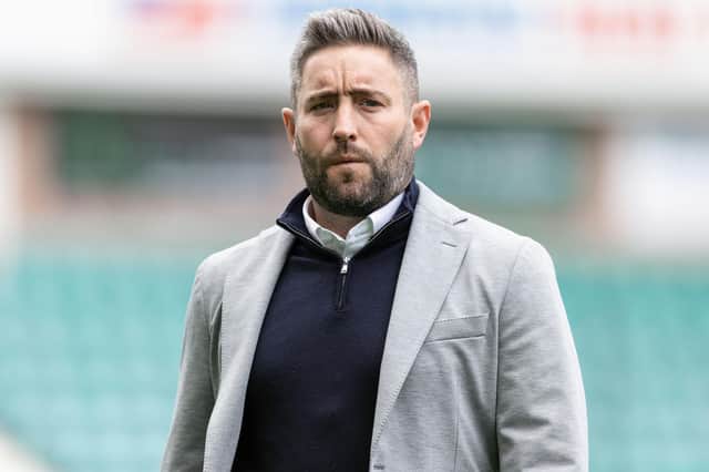 Former Hibs gaffer Lee Johnson (pictured) has sympathy of Raith Rovers boss Ian Murray, who has been assessing Johnson's sacking by the Easter Road club (Pic by Ross Parker/SNS Group)