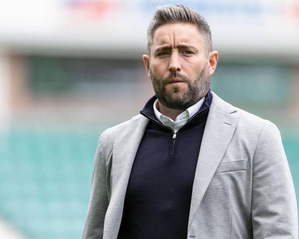 Former Hibs gaffer Lee Johnson (pictured) has sympathy of Raith Rovers boss Ian Murray, who has been assessing Johnson's sacking by the Easter Road club (Pic by Ross Parker/SNS Group)