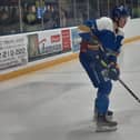 Kamerin Nault pictured in the warm-up for Fife Flyers