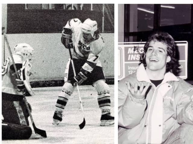 Tim Cranston in action for Fife Flyers, and collecting the keys to his sponsored car (Pics: Fife Free Press)