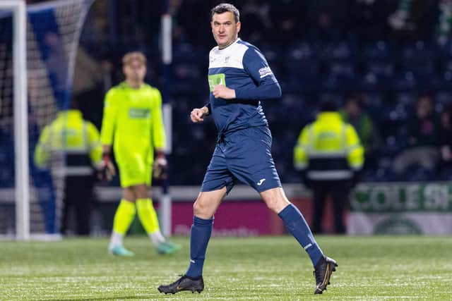 Raith manager Ian Murray played the last seven minutes as a substitute