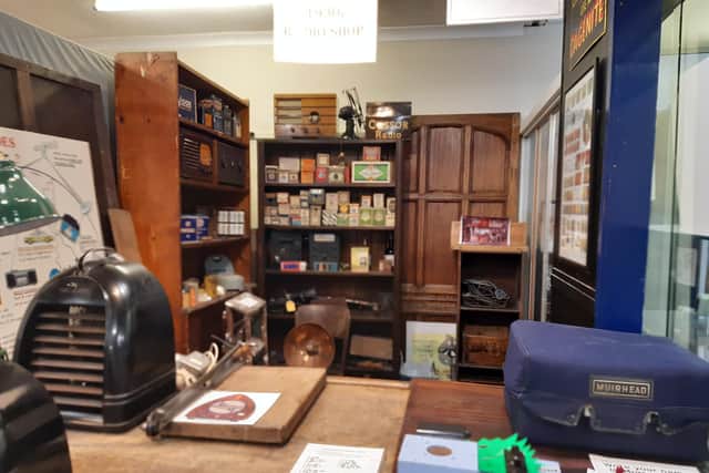 An example of a 1930s radio shop is on display at the museum.