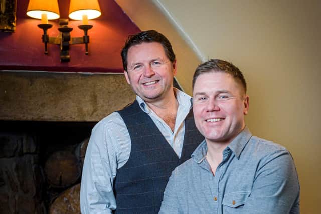 Feeling the benefits: Creative Alliance co-founders  Steve Johnstone (left) and Dan Hay