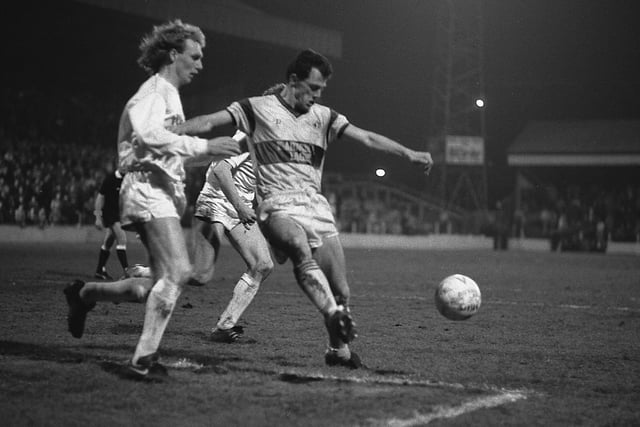1988 Stags v Walsall - Steve Charles in action.