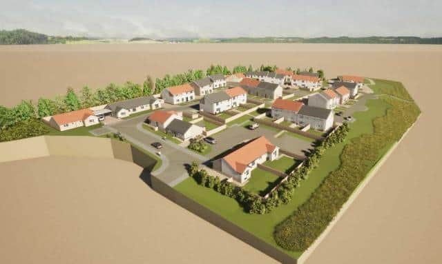 Concerns had been raised about the proposed plans for the land to the south of Tailabout Drive in Cupar, but councillors approved the application. (Image from Fife Council planning papers)