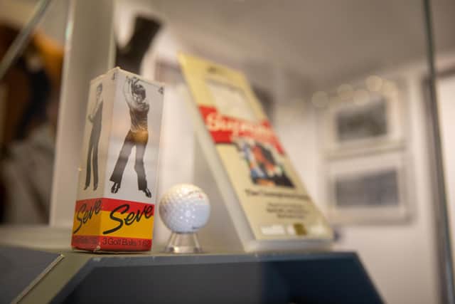 Some of the great Seve's equipment is on display