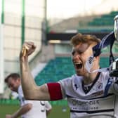 Raith Rovers legend Jason Thomson (pictured holding Ramsdens Cup after 2014 final win) is a special guest at upcoming tribute night (Pic Alan Rennie)