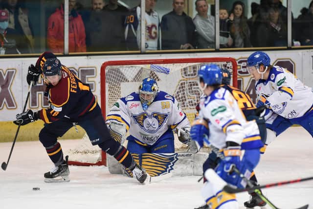 Fife Flyers in action against Guildford Flames (Pic: John Uwins)